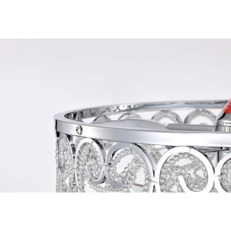Sepp 16 Inch Chrome Polish Crystal Fandelier - N/A