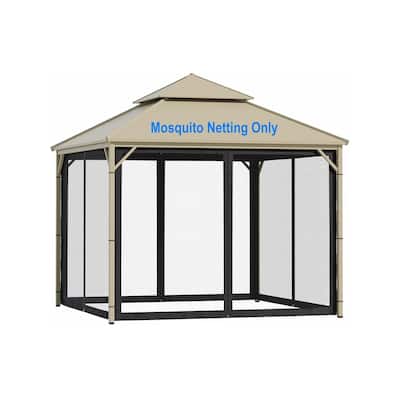 Gazebo Universal Replacement Mosquito Netting with Zipper
