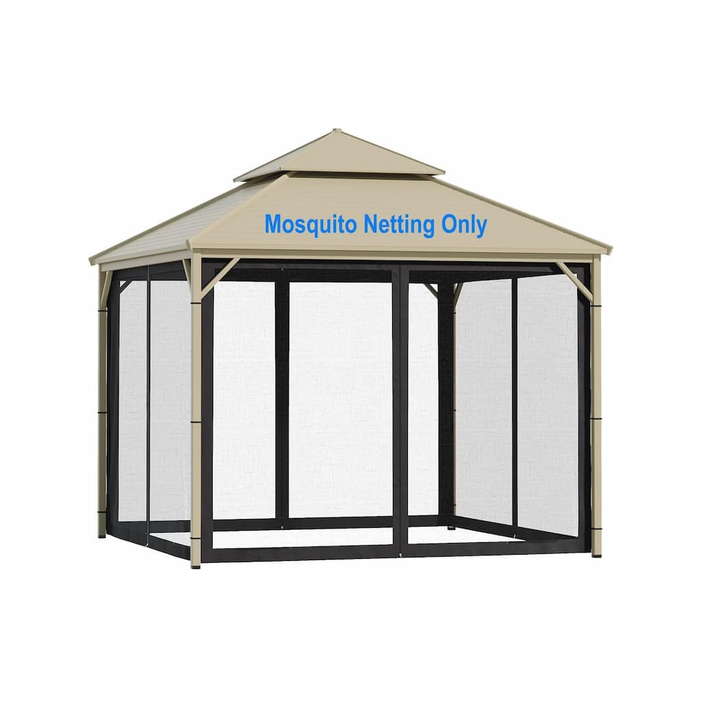 Gazebo Universal Replacement Mosquito Netting with Zipper