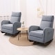 preview thumbnail 15 of 23, AVAWING Mid Century Nursery Rocking Chair Upholstered Velvet High Back Armchair Set of 2