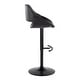 preview thumbnail 67 of 144, Silver Orchid Svellingen Adjustable Bar Stool with Rounded T Footrest - Set of 2