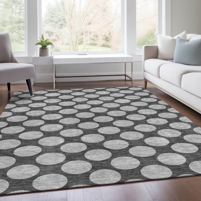 Premium Washable Super Soft Geo Dots Mayfield Rug