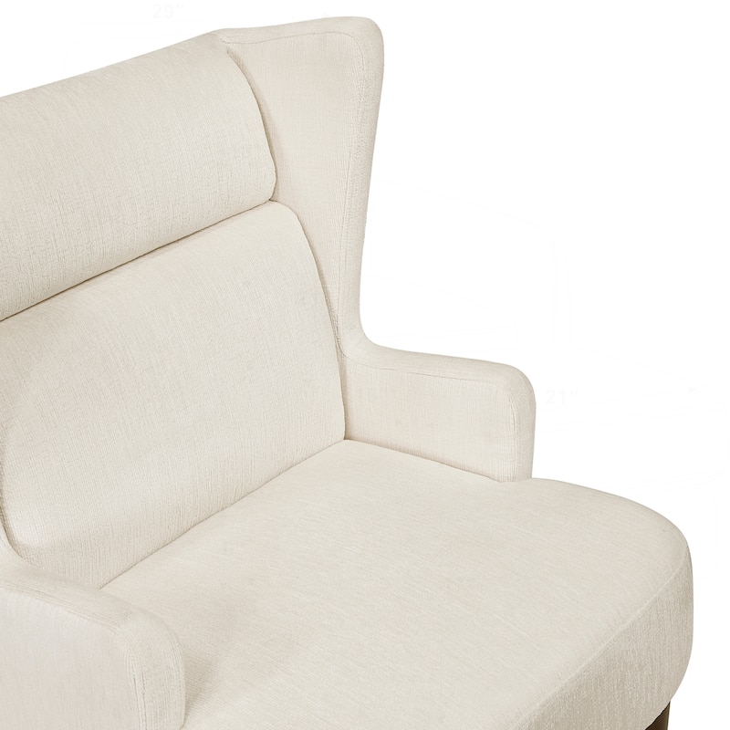 Sophisticated Wingback Accent Chair for Stylish Living Rooms and Beyond