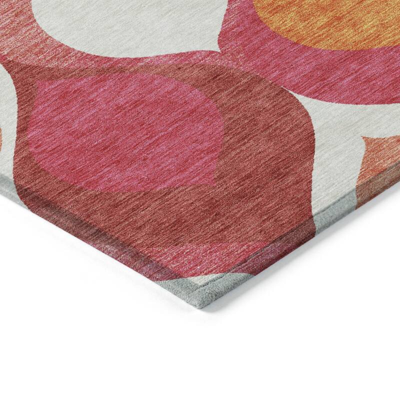 HomeRoots Ogee Transitional Rectangle Outdoor Rug