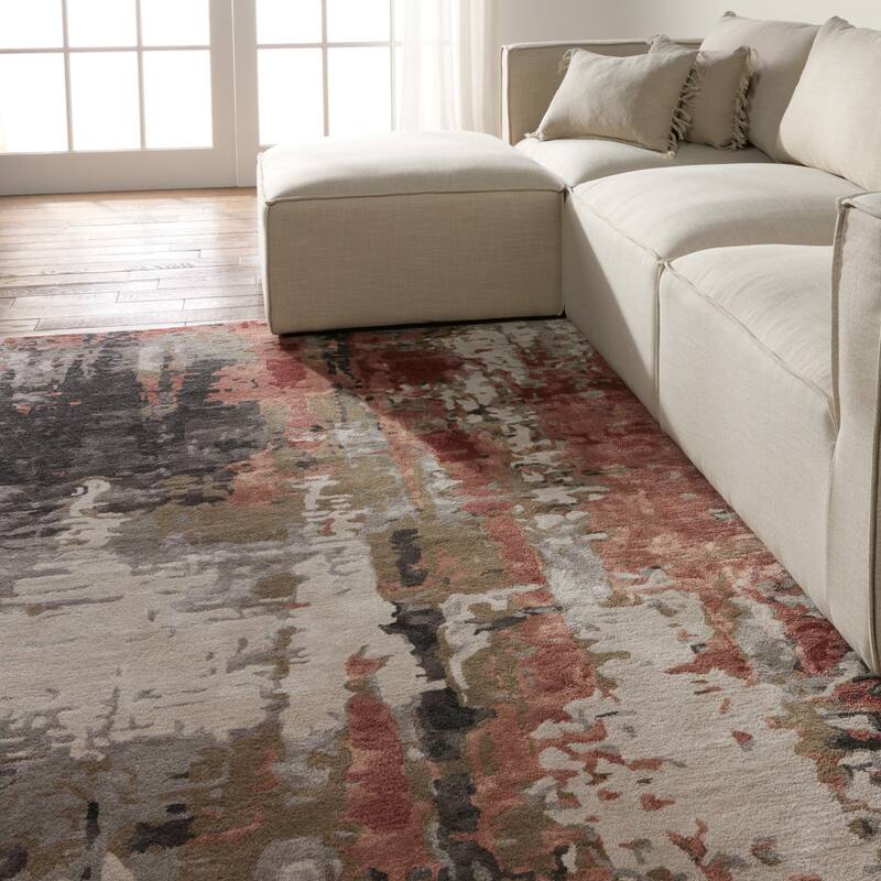 Matcha Handmade Abstract Area Rug