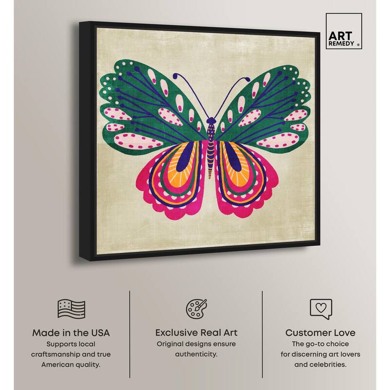 Butterfly Wings Canvas by Art Remedy