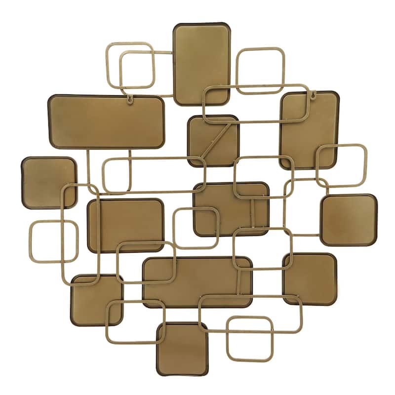 Mirrored Accent Wall Decoration - 39" - Gold