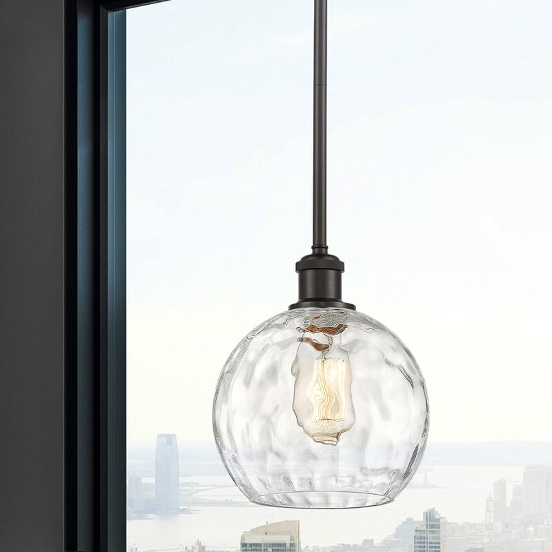 Innovations Lighting Athens Water Glass 1 Light 8" Mini Pendant
