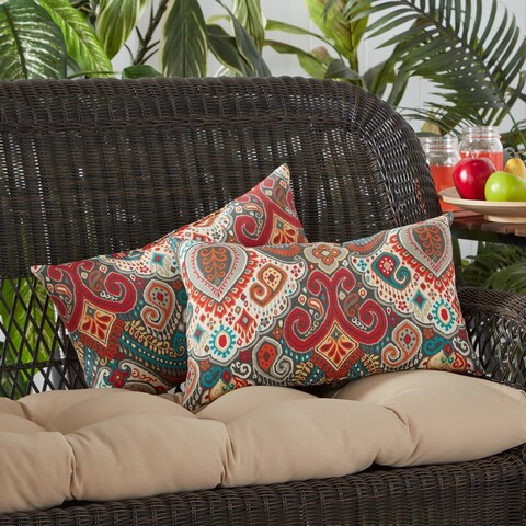 Greendale Global Outdoor Accent Pillow (Set of 2) - 19 W x 12 H