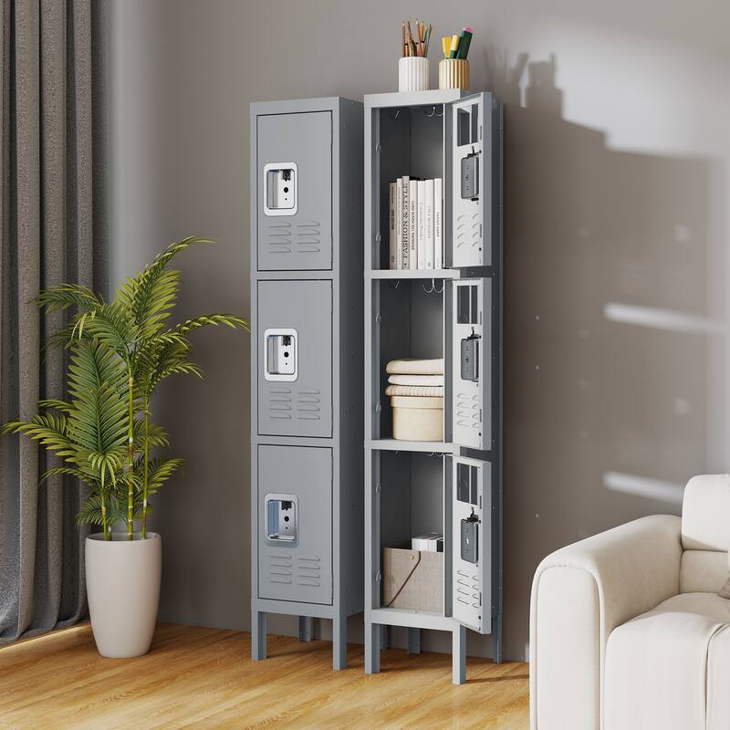66"H Metal Lockers with 3 Door