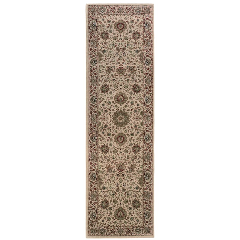 Style Haven Annapolis Traditional Persian Inspired Area Rug - 2' 3" x 7' 9" - Cream/Green - Runner
