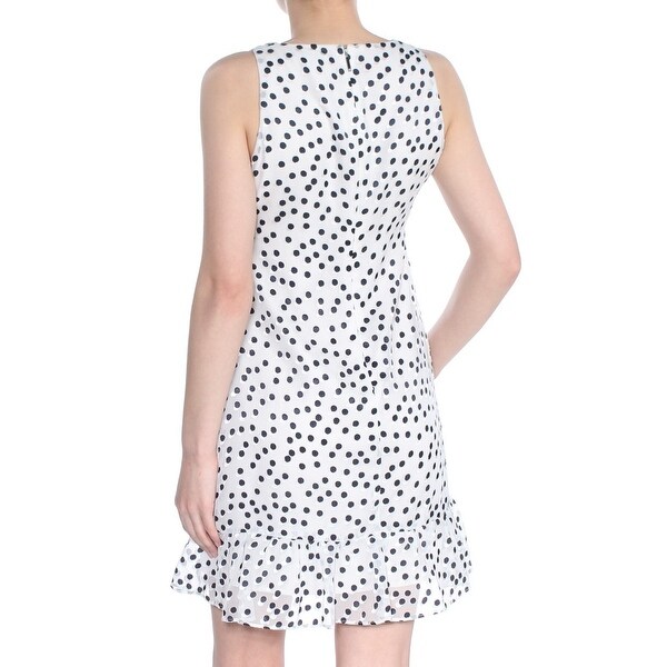 white sheer polka dot dress