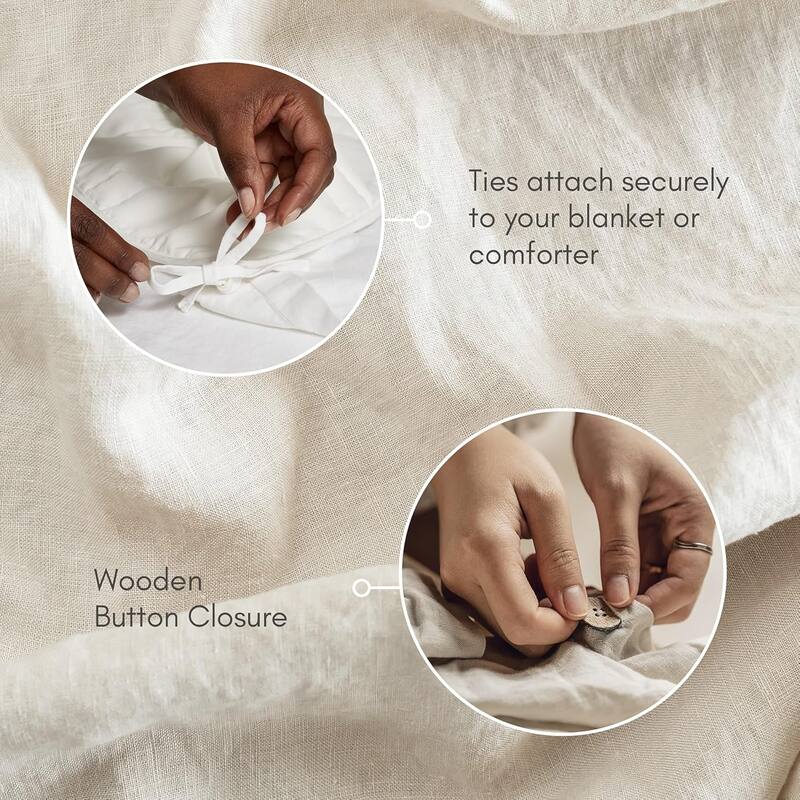 French Linen Duvet Cover for Weighted Blanket