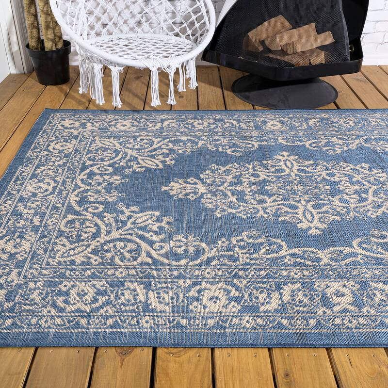 JONATHAN Y Tuscany Filigree Indoor/Outdoor Area Rug