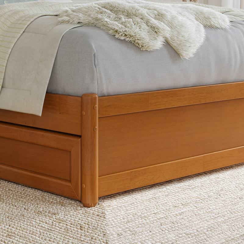 Barcelona Panel Platform Bed with Twin Trundle