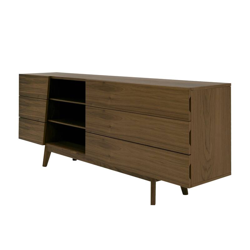 Modrest Abelard Mid-century Walnut Dresser