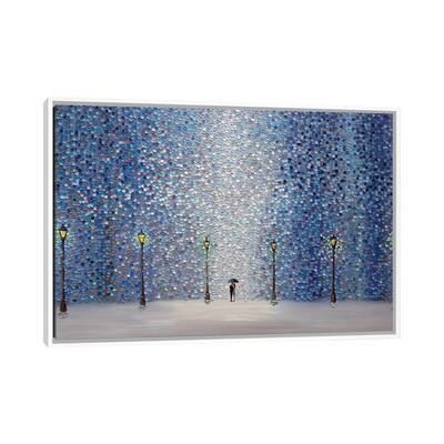 iCanvas "Kiss Under The Rain" by Ekaterina Ermilkina Framed Canvas Print