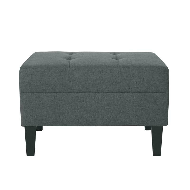 Tiernan Tufted Fabric Ottoman by Christopher Knight Home