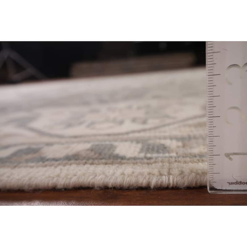 Earth Tone Oushak Area Rug Handmade Wool Carpet - 9'0"x 12'0"