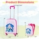 preview thumbnail 26 of 27, Kids Luggage Set with Backpack, 18″ Carry-On Suitcase with Wheels & Adjustable Handle for Boys and Girls