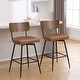 preview thumbnail 85 of 136, 26"/29" Faux Leather Swivel Counter/Bar Stools Set of 2/3