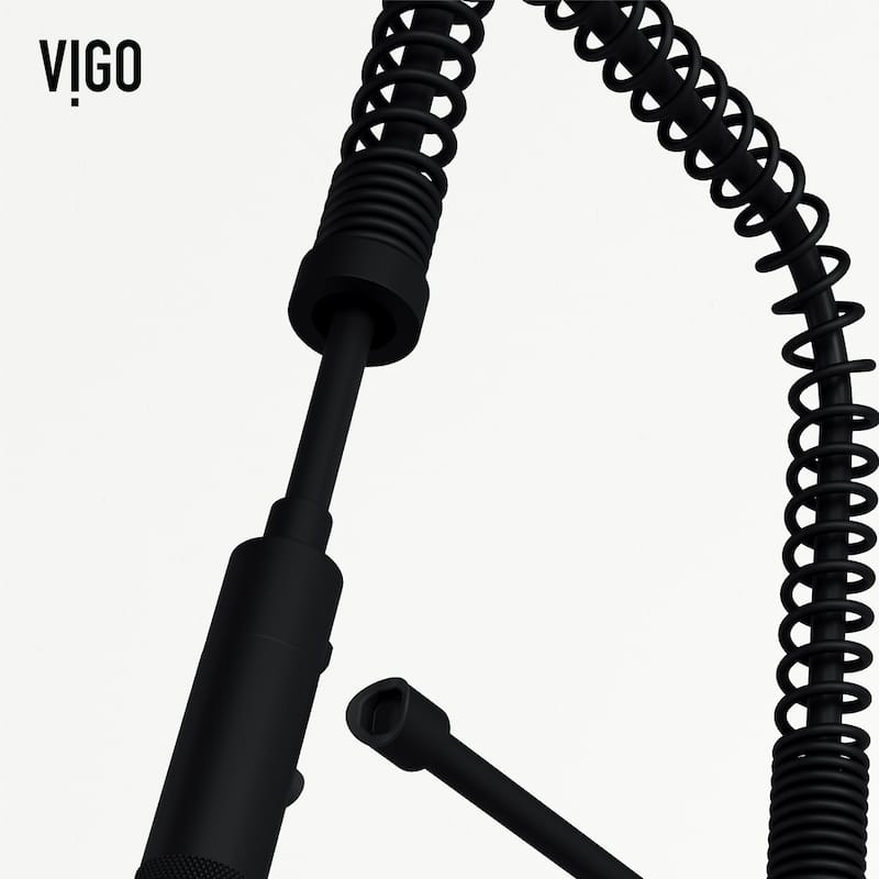 VIGO Sterling 23" H Single Handle Pull-Down Sprayer Kitchen Faucet
