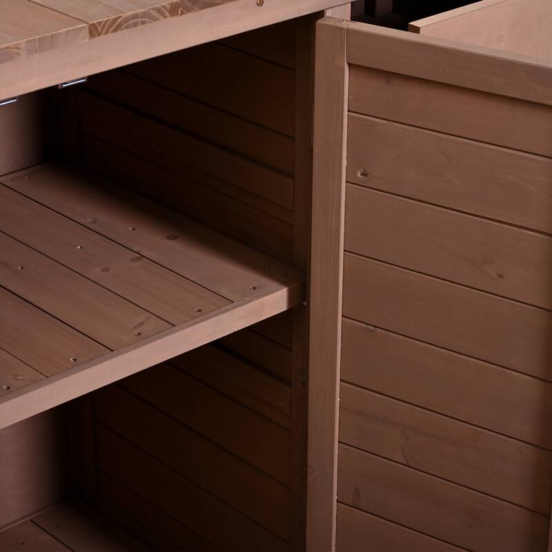 45" Farmhouse Patio Potting Bench Garden Workstation with 6 Drawers & Cabinet