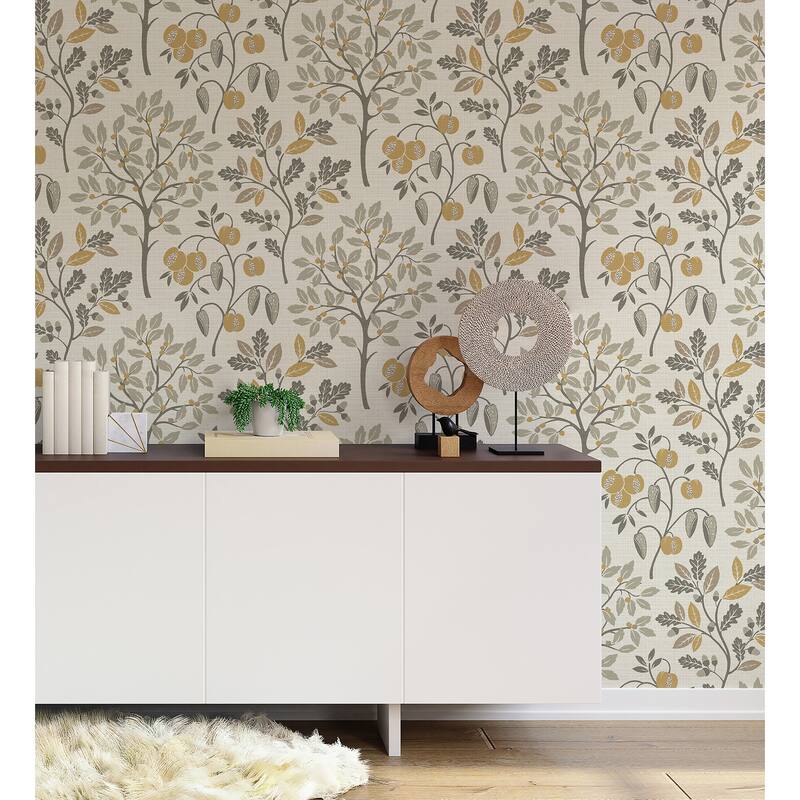 Fine Decor Rowan Natural Autumn Trees Wallpaper