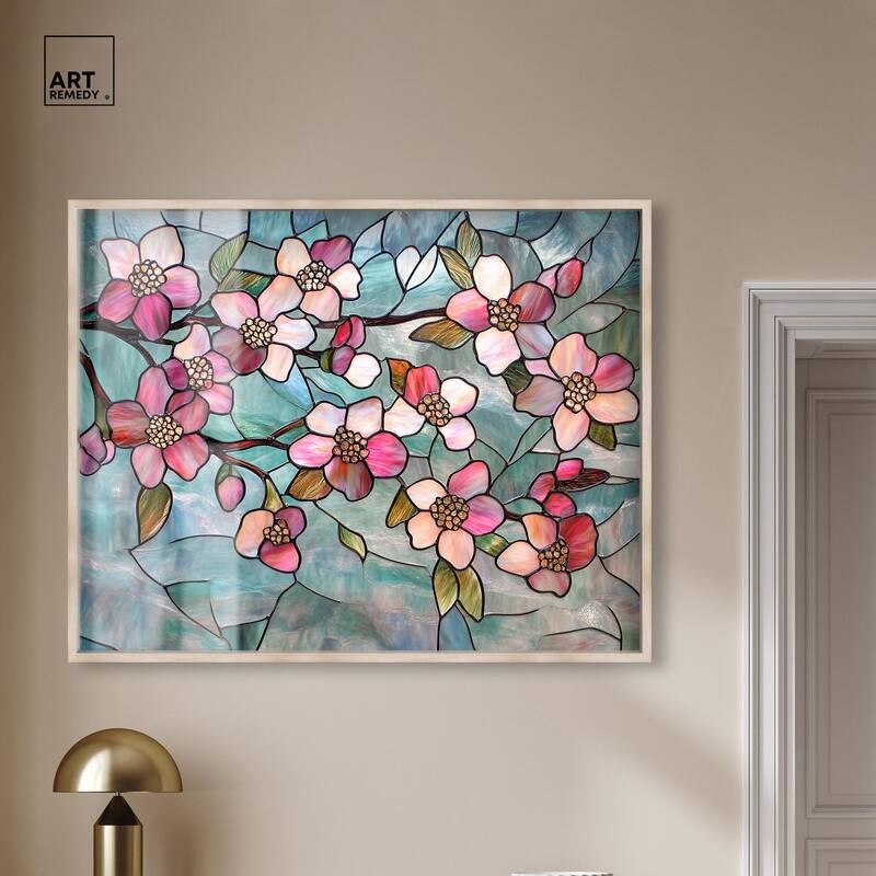 Shimmering Spring Blossoms I Shadowbox by Art Remedy