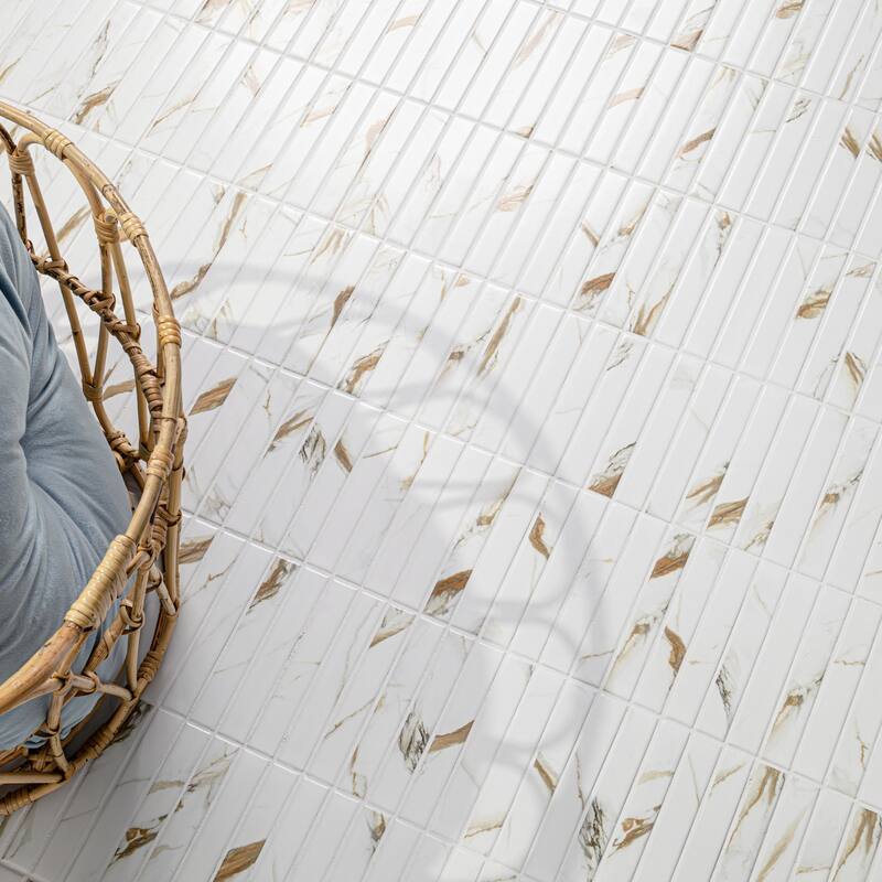 Ackland AKM-P-1X6STM-CA 12" x 12" Porcelain Rectangle Floor and Wall