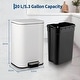 preview thumbnail 11 of 48, Fingerprint-Proof Commercial Trash Can, Stainless Steel, Soft-Close Lid, Foot Pedal, Indoor Recycling,for Kitchen/Office