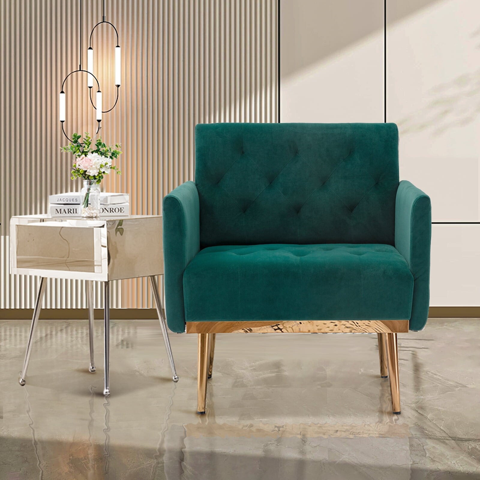 Modern Accent Chair Upholstered Single Sofa Arm Chair for Living