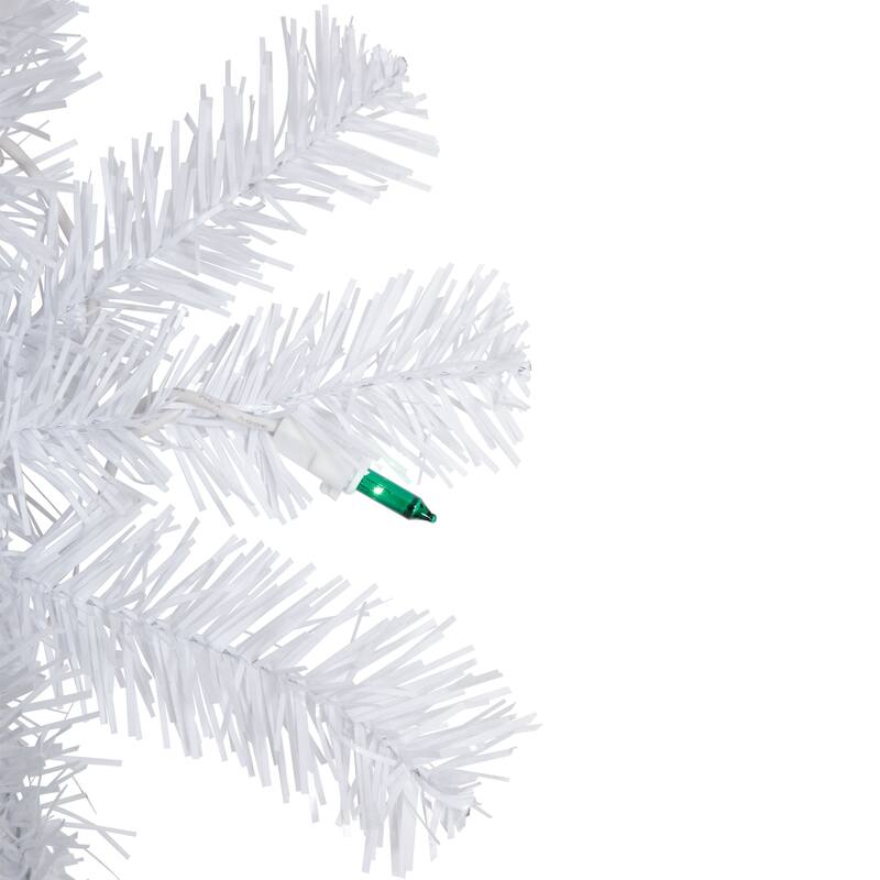 Pre-Lit Woodbury White Pine Artificial Christmas Wreath 24-Inch
