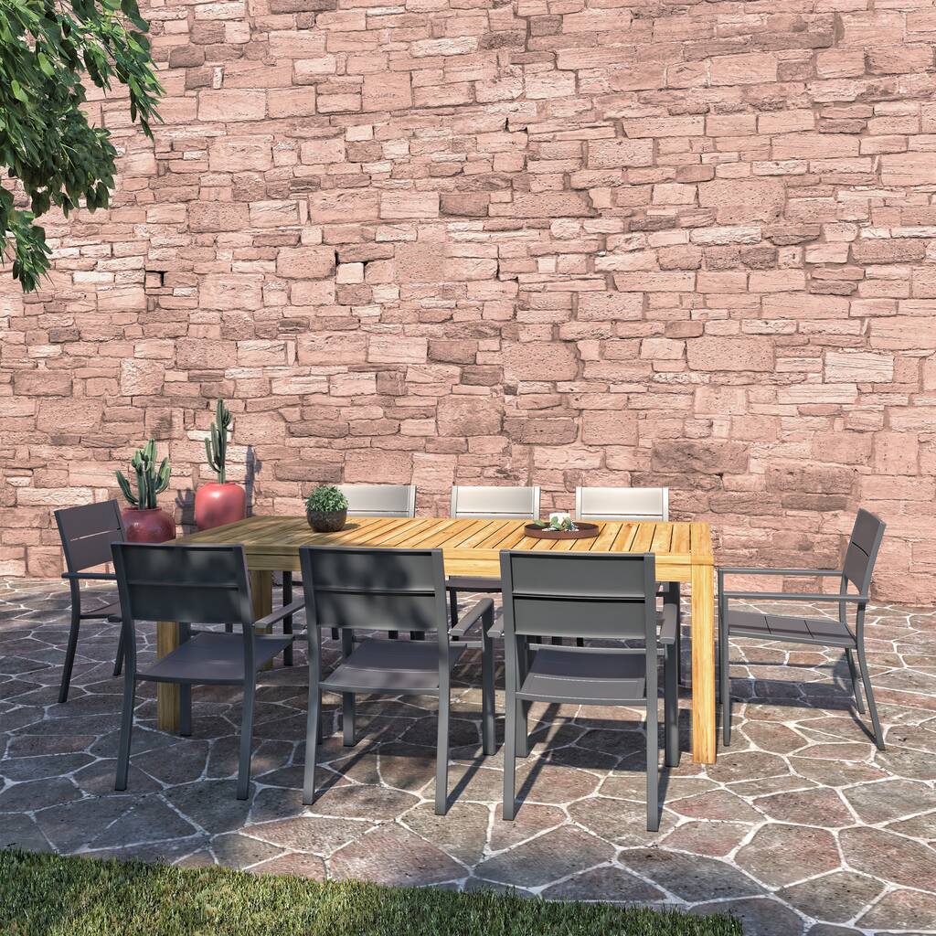 Amazonia Oscar 9 Piece Rectangular Patio Dining Set - 9 Piece