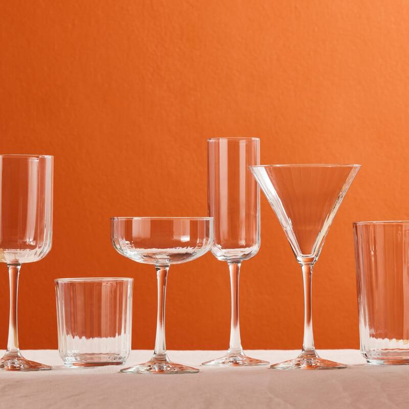 Libbey Paneled Double Old Fashioned Rocks Glasses, 11.2-ounce, Set of 6 - Set of 6