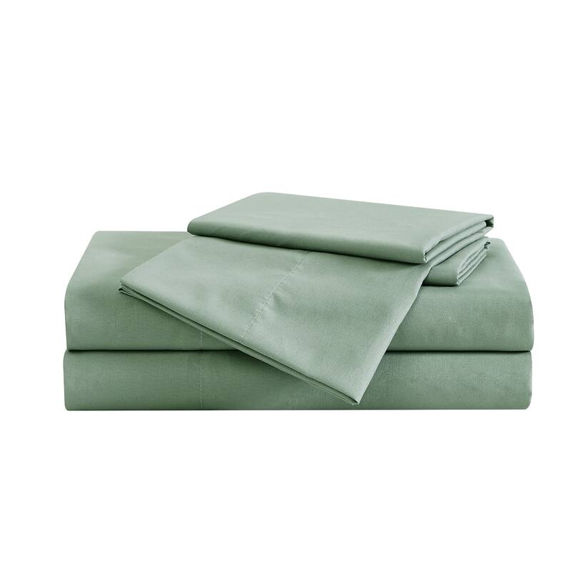 London Fog Garment Wash Solid Sheet Set