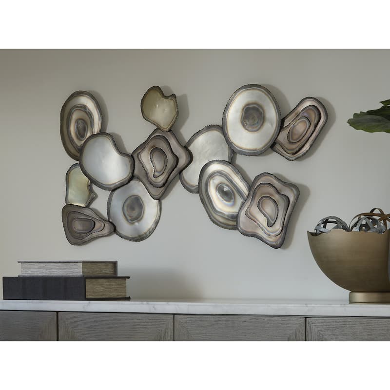Signature Design by Ashley Worthman Gray Wall Decor - 40" W x 1.5" D x 20" H