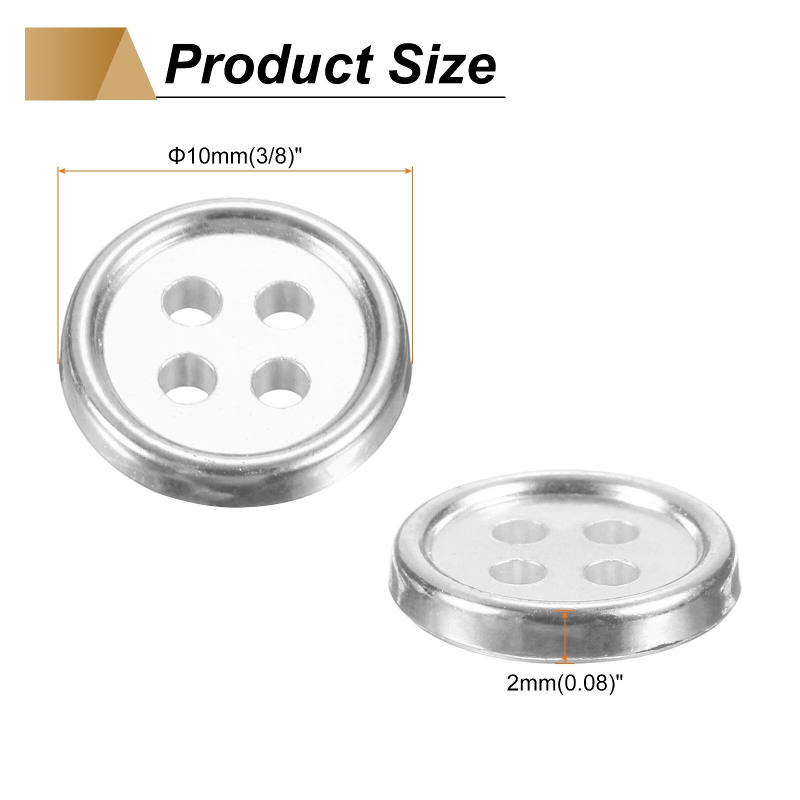 Plastic Sewing Buttons 4-Hole Round Replacement Craft Button for Coats Sewing Clothing and DIY