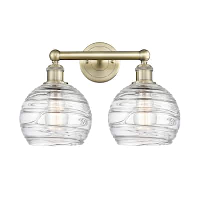 Innovations Lighting Athens Deco Swirl - 2 Light 17" Bath Vanity Light