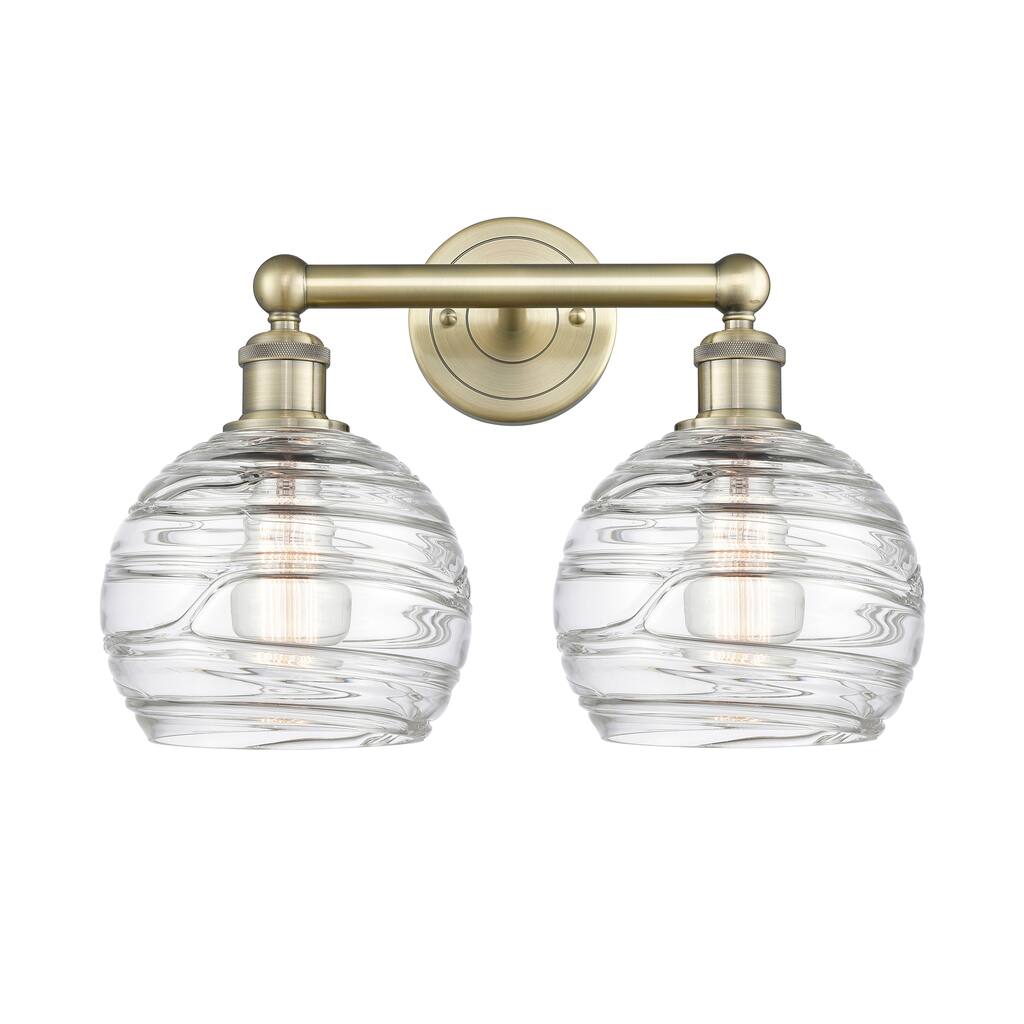 Innovations Lighting Athens Deco Swirl - 2 Light 17" Bath Vanity Light