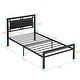 preview thumbnail 14 of 12, Twin Size Metal Bed Frame with Sturdy Steel Structure, Modern Design, No Box Spring Needed