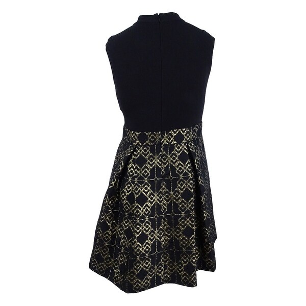 vince camuto black and gold dress