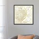 preview thumbnail 18 of 16, iCanvas "St. Louis Gold Leaf Urban Blueprint Map" by Hubert Roguski Framed