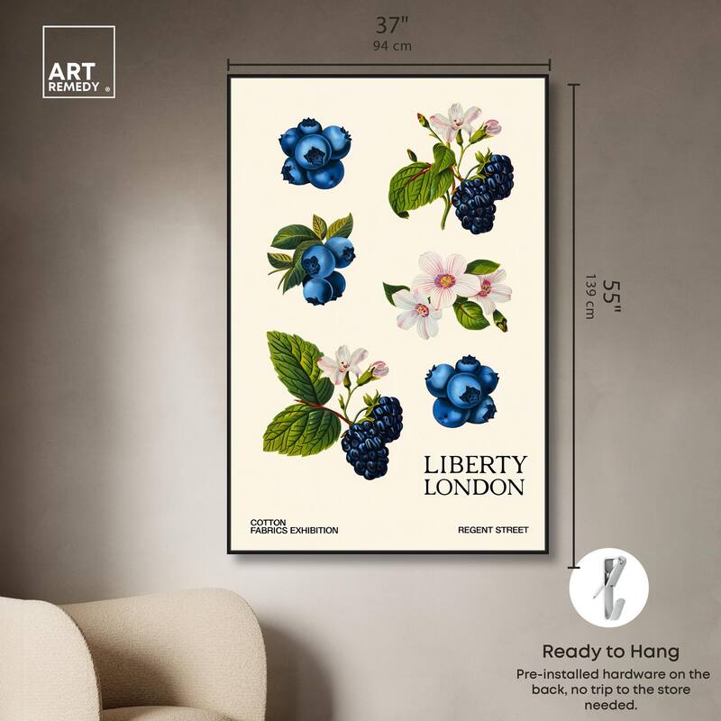 Berries and Blooms I Canvas by Art Remedy