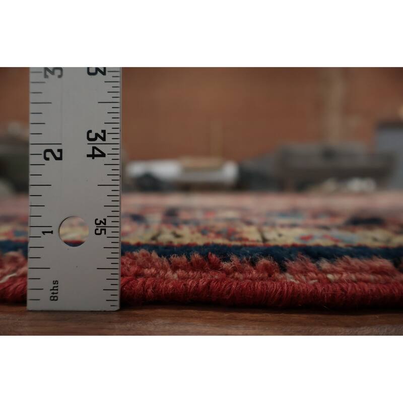 Hand Knotted Oriental 100% Wool Carpet Traditional Medallion Red Heriz (serapi) Area Rug - 13' 7'' X 10' 7''