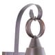 preview thumbnail 7 of 7, VAXCEL Chatham 18 in. H 1-Light Burnished Bronze Coastal Outdoor Wall Sconce, Steel, Clear Seeded Glass Shade