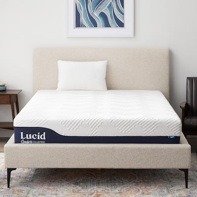 LUCID Comfort Collection 10-in. Gel and Aloe Vera Hybrid Mattress