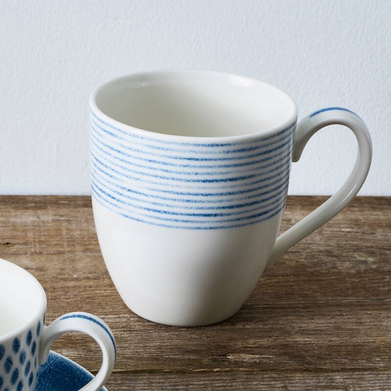 Noritake Hammock Set of 4 Mugs, 15 oz.