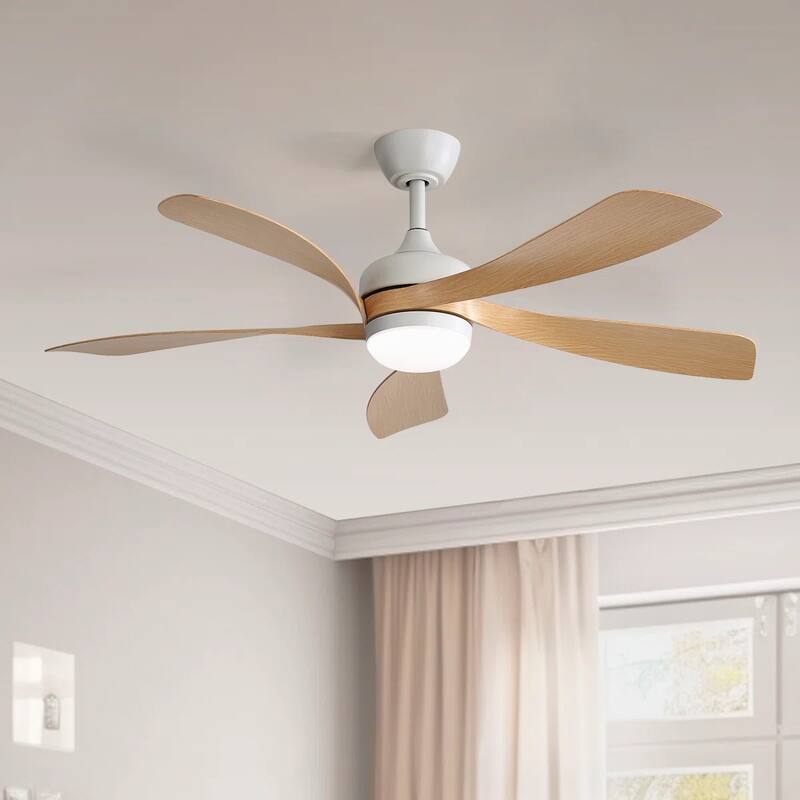 52 Inch Ceiling Fan with Light and Remote for Living Room Bedroom Dining Room Patio Farmhouse - 52 Inches