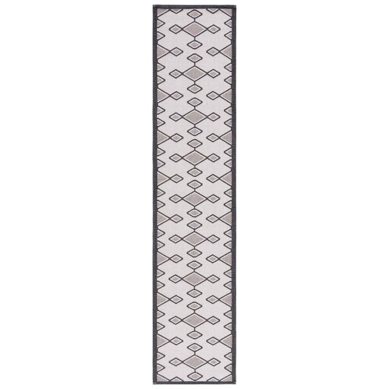 SAFAVIEH Augustine Davida Moroccan Boho Tribal Rug - 2' x 9' Runner - Beige/Black